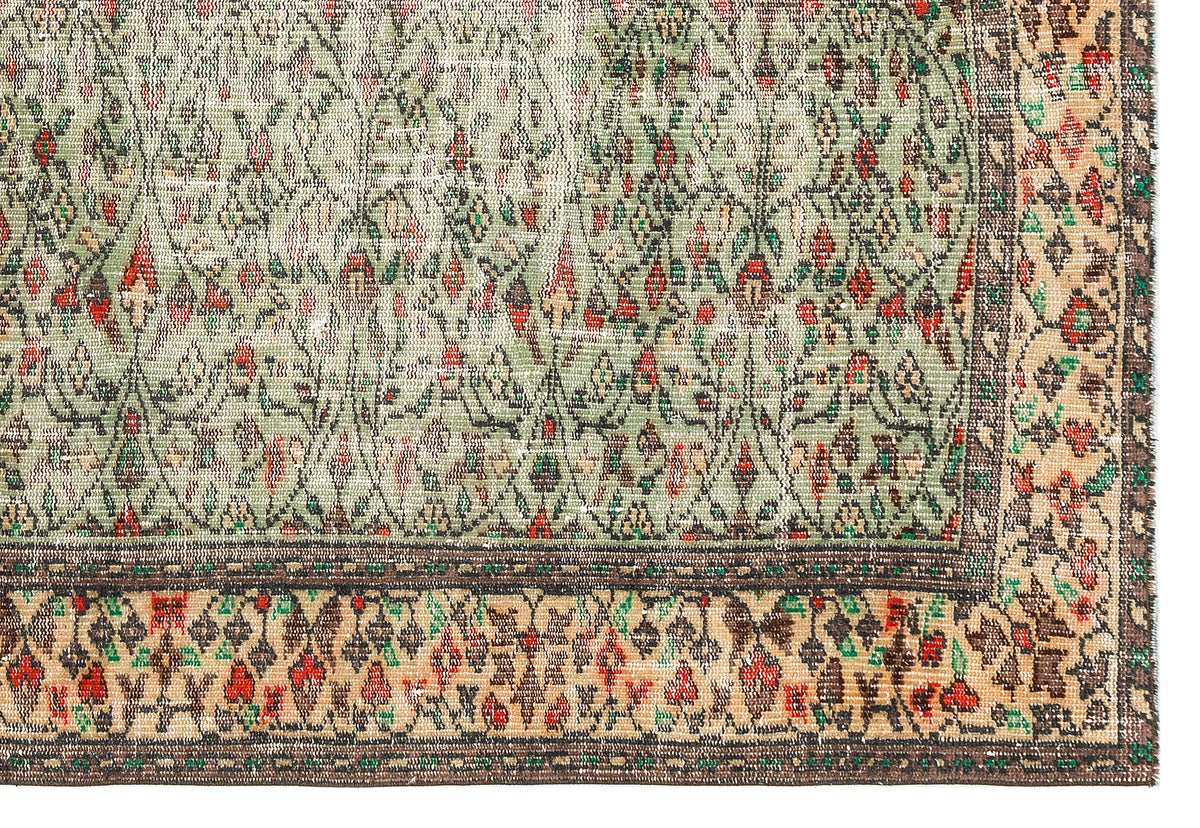 Retro Design Naturel Over Dyed Vintage Rug 5&#39;12&#39;&#39; x 8&#39;8&#39;&#39; ft 182 x 263 cm