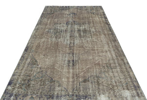 Traditional Design Gray Over Dyed Vintage Rug 5'6'' x 9'1'' ft 167 x 278 cm