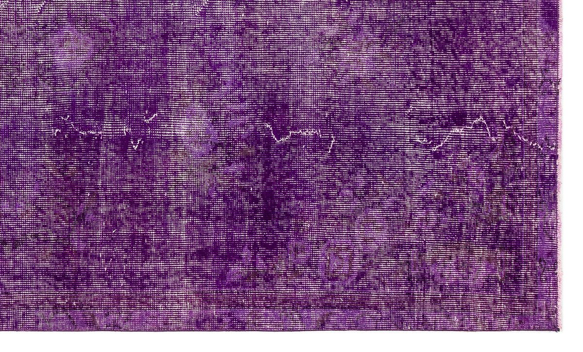 Purple Over Dyed Vintage Rug 4&#39;12&#39;&#39; x 8&#39;5&#39;&#39; ft 152 x 257 cm