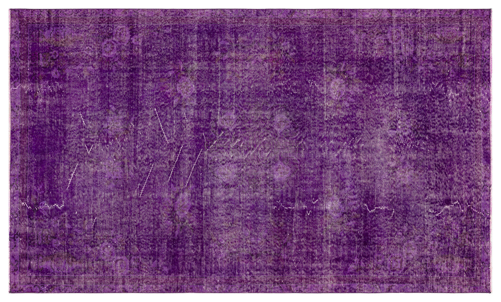 Purple Over Dyed Vintage Rug 4'12'' x 8'5'' ft 152 x 257 cm