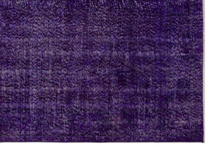 Purple Over Dyed Vintage Rug 5'3'' x 7'8'' ft 160 x 233 cm