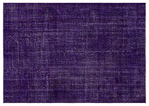 Purple Over Dyed Vintage Rug 5'3'' x 7'8'' ft 160 x 233 cm