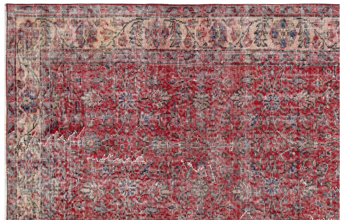 Retro Design Naturel Over Dyed Vintage Rug 5&#39;7&#39;&#39; x 8&#39;6&#39;&#39; ft 170 x 259 cm