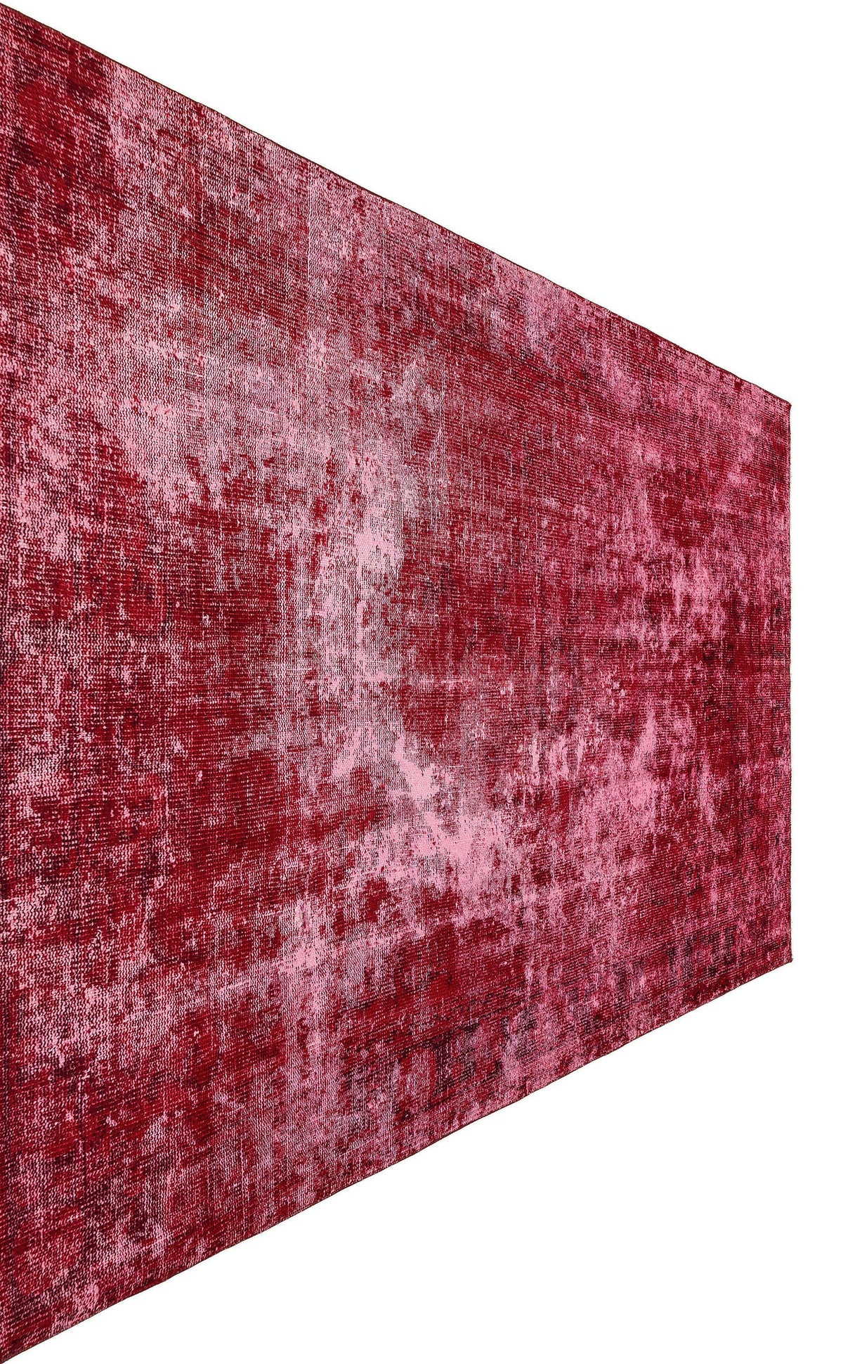 Red Over Dyed Vintage Rug 5&#39;9&#39;&#39; x 7&#39;11&#39;&#39; ft 175 x 242 cm
