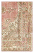 Beige Over Dyed Vintage XLarge Rug 3'8'' x 5'8'' ft 111 x 173 cm
