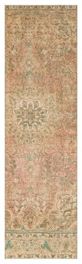 Beige Over Dyed Vintage XLarge Rug 2'9'' x 9'1'' ft 83 x 276 cm