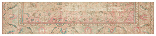 Beige Over Dyed Hand Knotted Vintage XL Runner 2'7'' x 12'4'' ft 80 x 376 cm