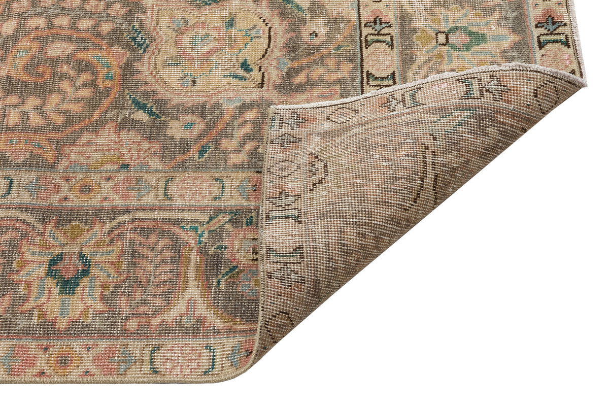 Beige Over Dyed Vintage XLarge Rug 6&#39;2&#39;&#39; x 9&#39;5&#39;&#39; ft 188 x 287 cm