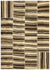 Striped Over Dyed Kilim Patchwork Unique Rug 5'2'' x 7'3'' ft 158 x 221 cm