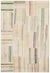 Striped Over Dyed Kilim Patchwork Unique Rug 4'11'' x 7'1'' ft 149 x 215 cm