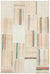 Striped Over Dyed Kilim Patchwork Unique Rug 4'11'' x 7'3'' ft 149 x 222 cm