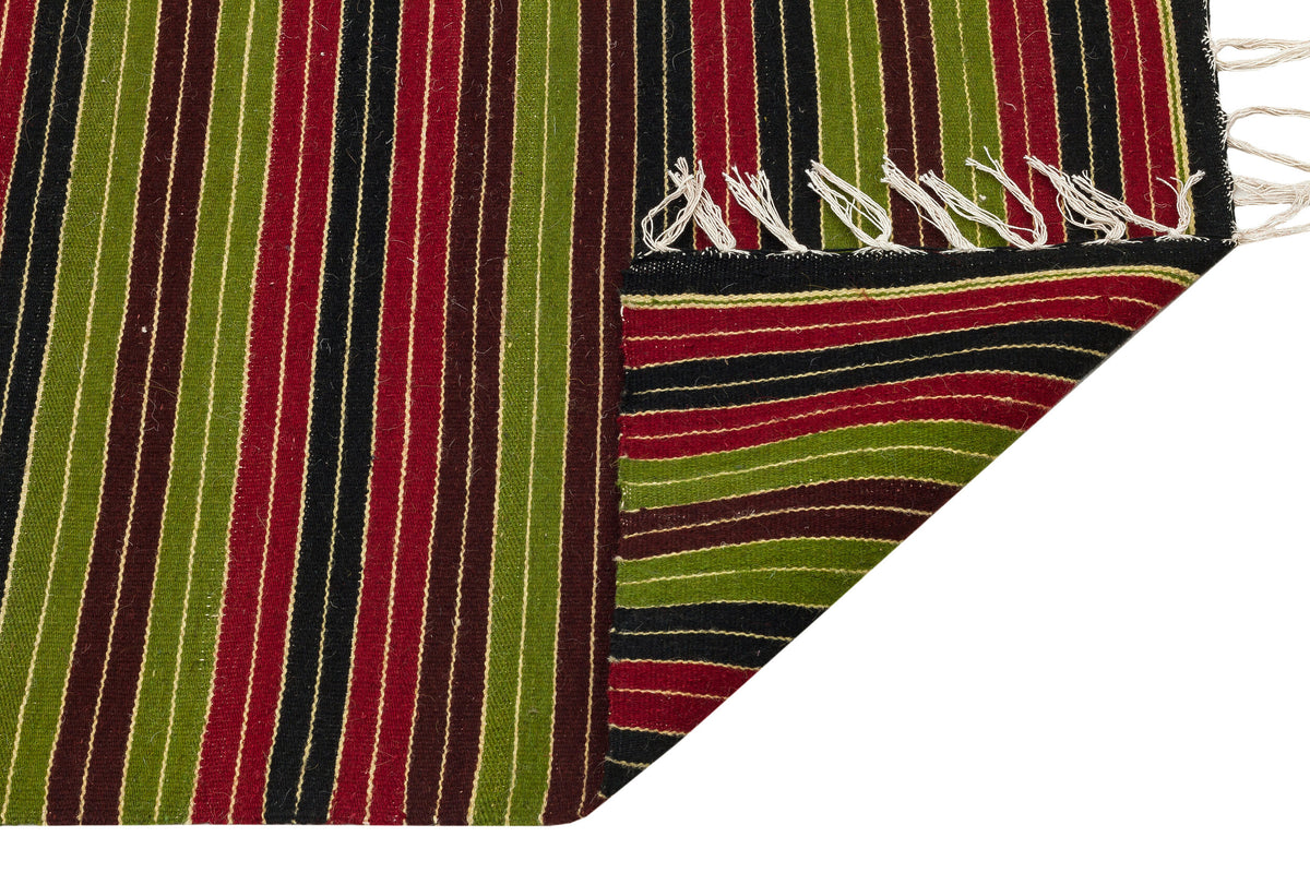 Striped Over Dyed Kilim Rug 2&#39;2&#39;&#39; x 3&#39;6&#39;&#39; ft 67 x 107 cm