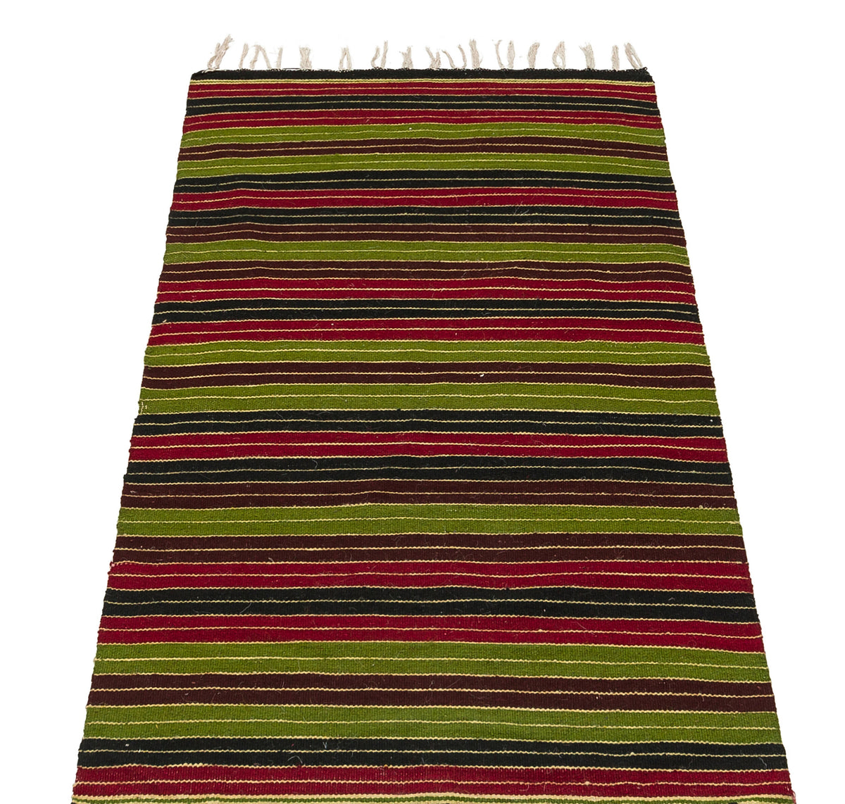 Striped Over Dyed Kilim Rug 2&#39;2&#39;&#39; x 3&#39;6&#39;&#39; ft 67 x 107 cm