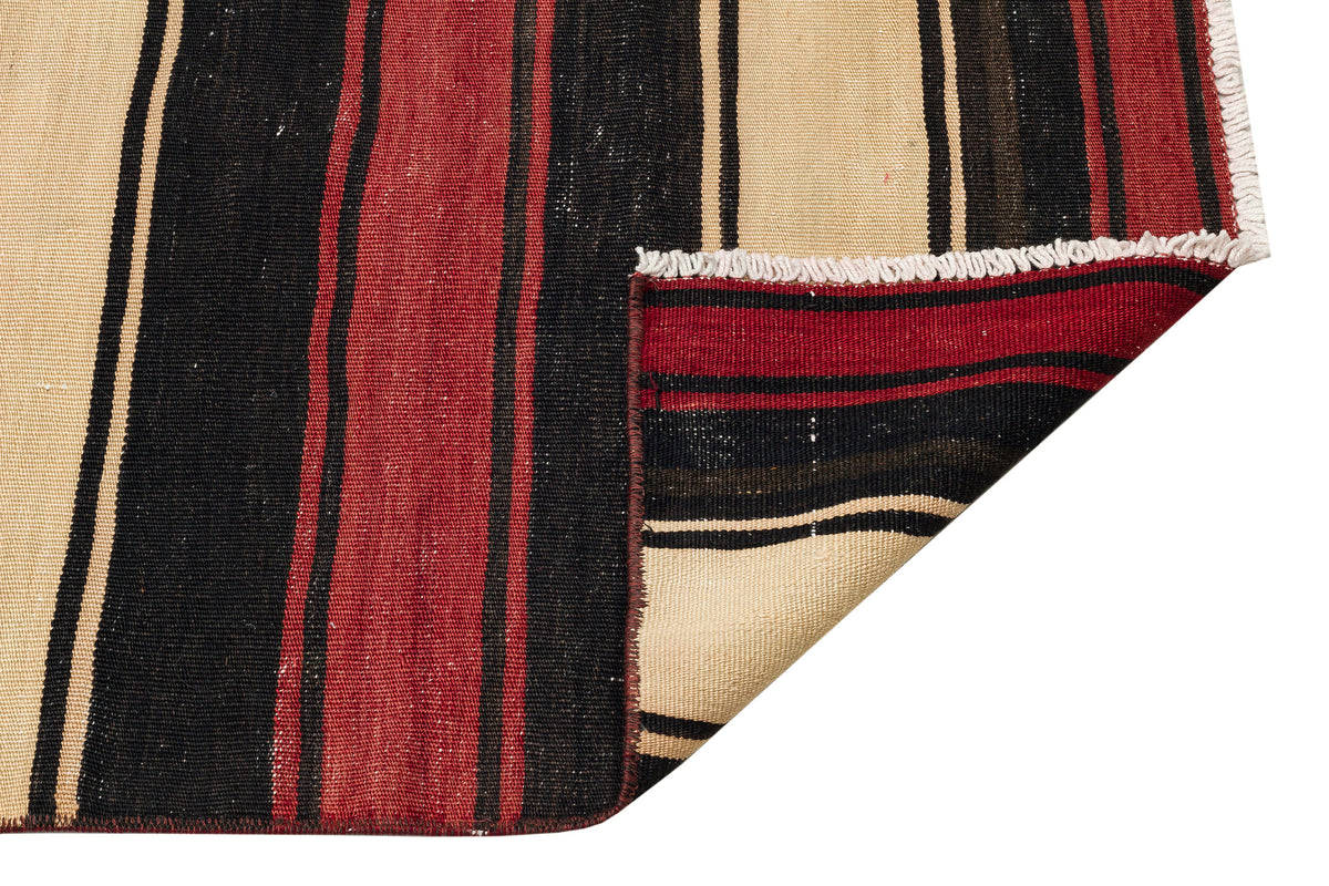 Striped Over Dyed Kilim Rug 1&#39;10&#39;&#39; x 7&#39;5&#39;&#39; ft 56 x 225 cm