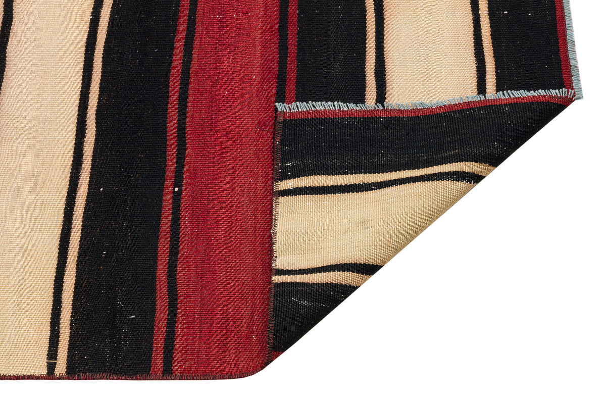 Striped Over Dyed Kilim Rug 1&#39;10&#39;&#39; x 7&#39;3&#39;&#39; ft 56 x 220 cm