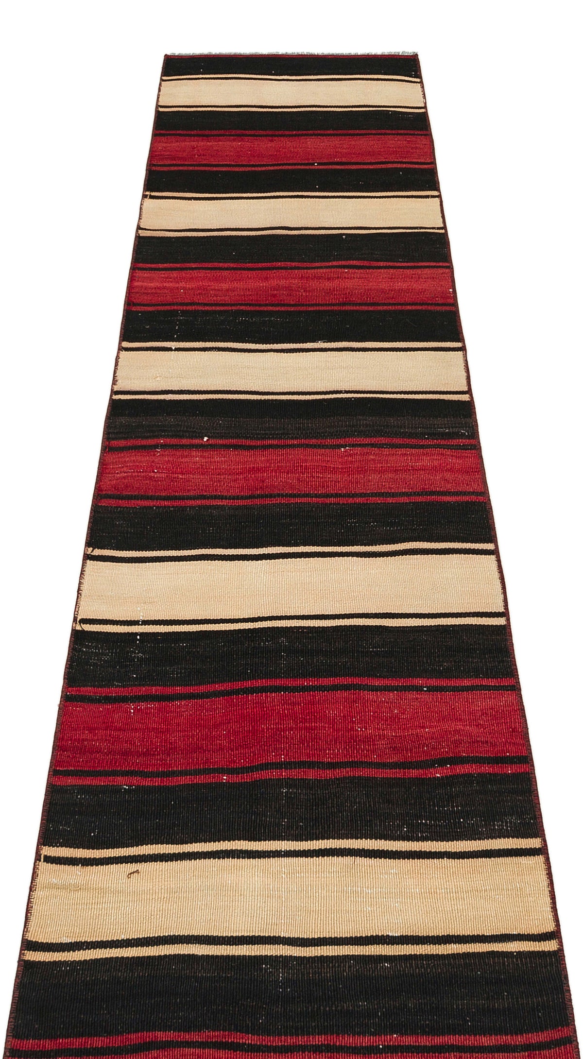 Striped Over Dyed Kilim Rug 1&#39;10&#39;&#39; x 7&#39;3&#39;&#39; ft 56 x 220 cm