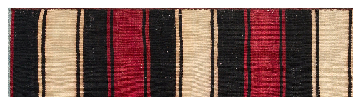 Striped Over Dyed Kilim Rug 1&#39;10&#39;&#39; x 7&#39;3&#39;&#39; ft 56 x 220 cm