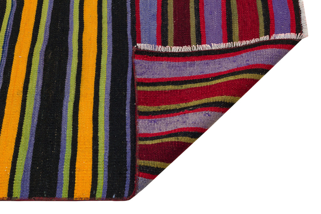 Striped Over Dyed Kilim Rug 2'9'' x 13'6'' ft 83 x 411 cm