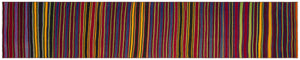 Striped Over Dyed Kilim Rug 2'9'' x 13'6'' ft 83 x 411 cm