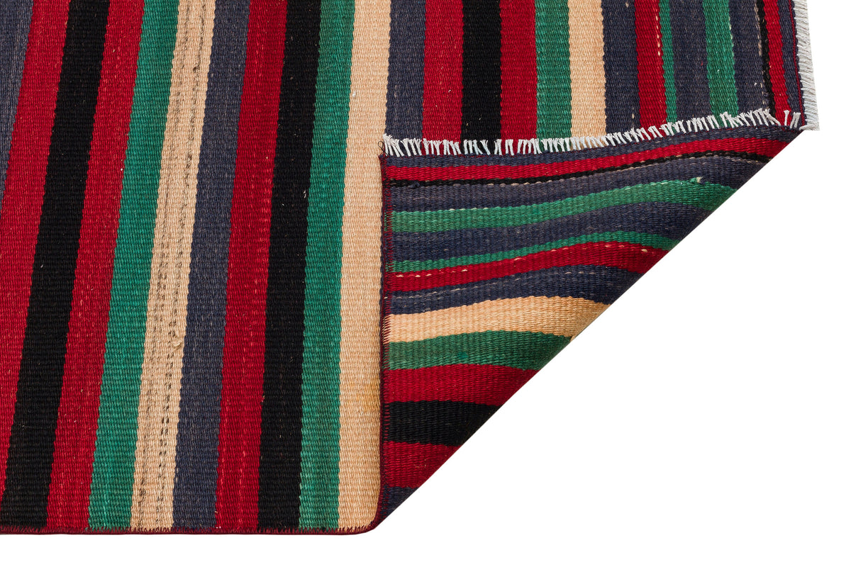 Striped Over Dyed Kilim Rug 2&#39;4&#39;&#39; x 9&#39;6&#39;&#39; ft 71 x 290 cm