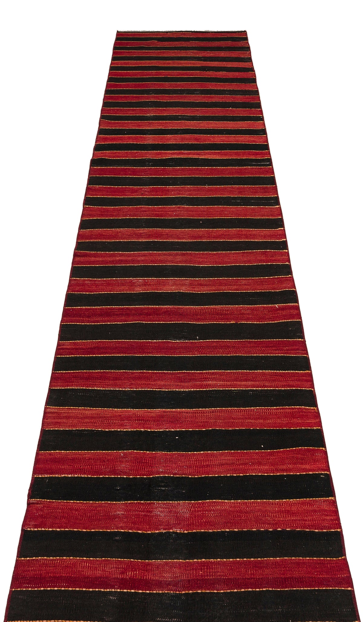 Striped Over Dyed Kilim Rug 2&#39;6&#39;&#39; x 14&#39;8&#39;&#39; ft 77 x 446 cm