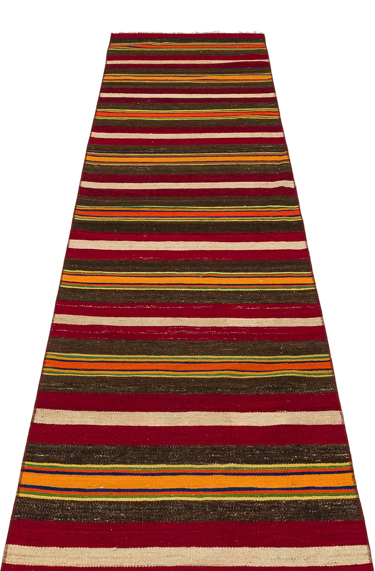 Striped Over Dyed Kilim Rug 2&#39;6&#39;&#39; x 9&#39;5&#39;&#39; ft 75 x 286 cm