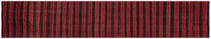 Striped Over Dyed Kilim Rug 2'9'' x 14'8'' ft 84 x 448 cm