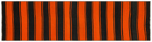 Striped Over Dyed Kilim Rug 2'8'' x 10'0'' ft 81 x 305 cm