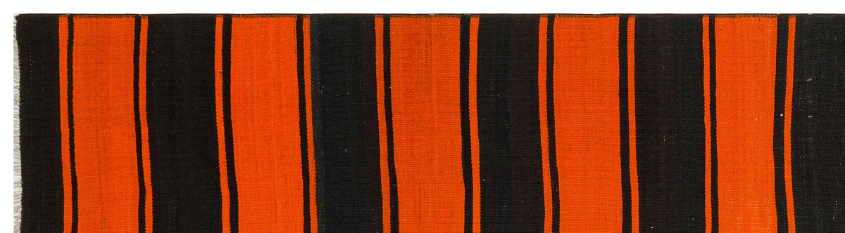 Striped Over Dyed Kilim Rug 2&#39;8&#39;&#39; x 10&#39;0&#39;&#39; ft 81 x 305 cm