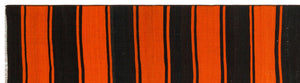 Striped Over Dyed Kilim Rug 2'8'' x 10'0'' ft 81 x 305 cm