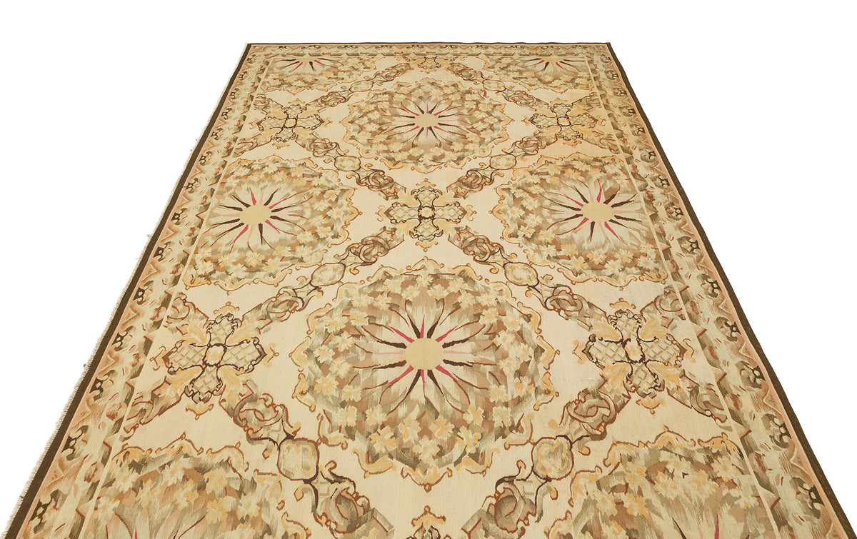 Geometric Over Dyed Kilim Rug 5&#39;11&#39;&#39; x 8&#39;10&#39;&#39; ft 181 x 268 cm