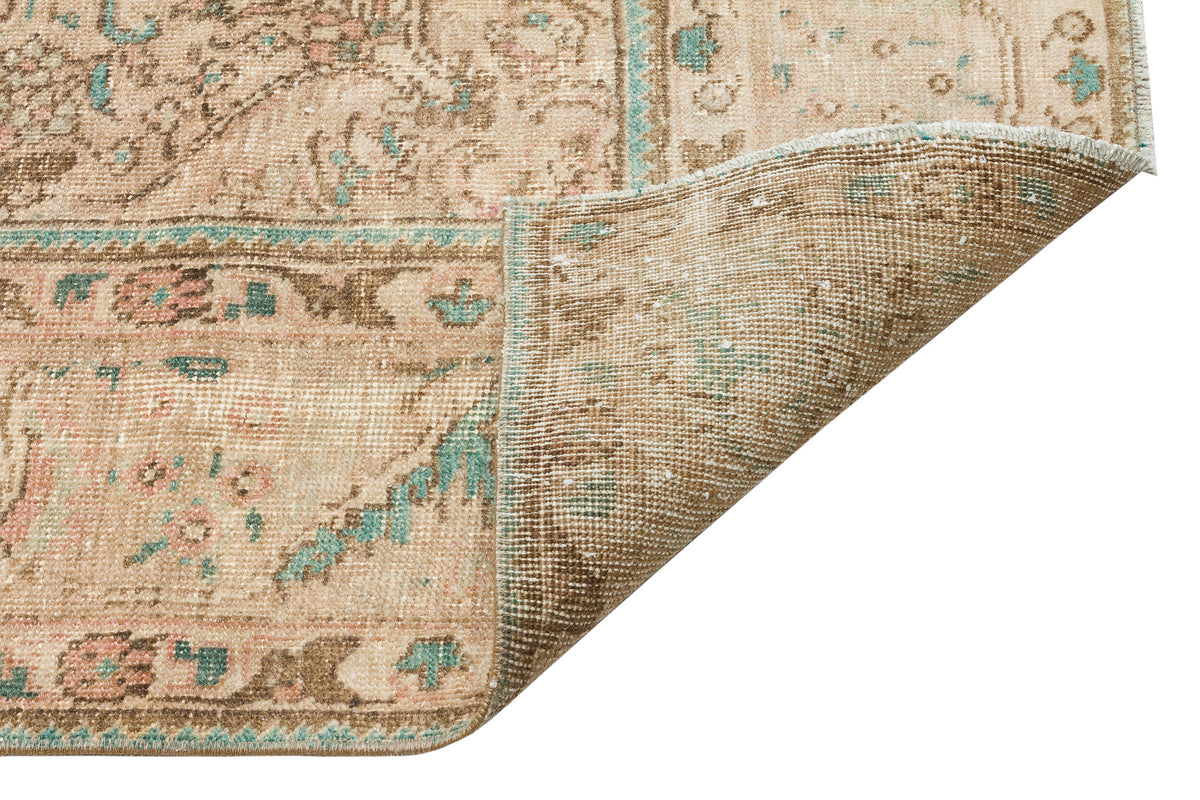 Beige Over Dyed Vintage XLarge Rug 2&#39;6&#39;&#39; x 8&#39;11&#39;&#39; ft 75 x 272 cm