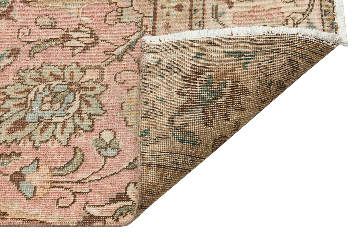 Beige Over Dyed Vintage XLarge Rug 2&#39;8&#39;&#39; x 12&#39;5&#39;&#39; ft 82 x 378 cm