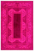 Pink Over Dyed Anatolium Rug 6'11'' x 10'3'' ft 210 x 313 cm