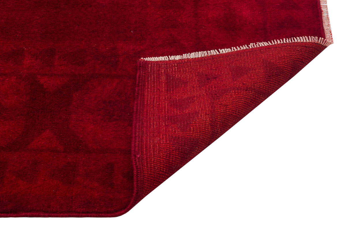 Red Over Dyed Anatolium Rug 5&#39;9&#39;&#39; x 7&#39;3&#39;&#39; ft 175 x 220 cm