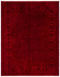 Red Over Dyed Anatolium Rug 5'9'' x 7'3'' ft 175 x 220 cm