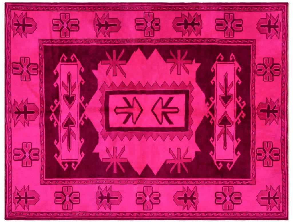 Pink Over Dyed Anatolium Rug 5'11'' x 7'7'' ft 180 x 230 cm