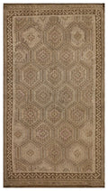 Geometric Over Dyed Kilim Rug 5'5'' x 10'3'' ft 166 x 313 cm