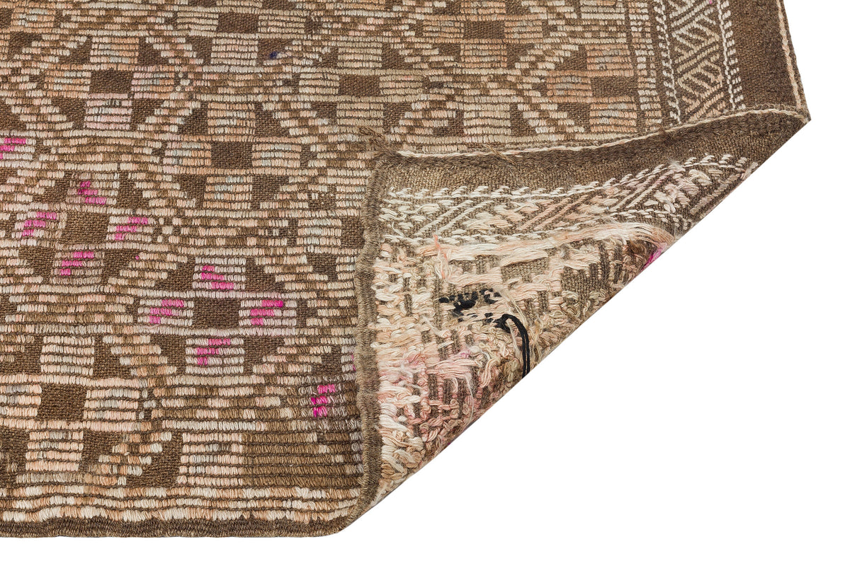 Geometric Over Dyed Kilim Rug 4&#39;9&#39;&#39; x 9&#39;7&#39;&#39; ft 146 x 292 cm