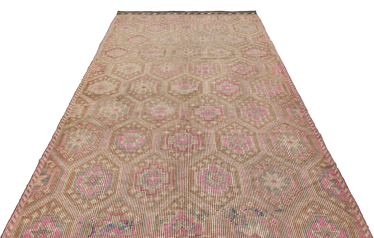 Geometric Over Dyed Kilim Rug 6&#39;0&#39;&#39; x 9&#39;10&#39;&#39; ft 184 x 300 cm