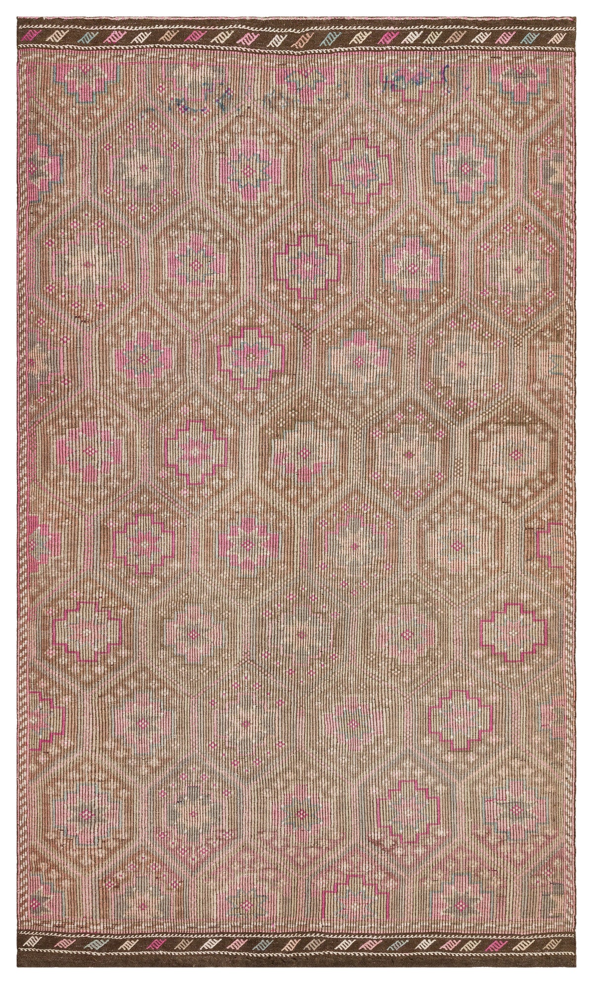 Geometric Over Dyed Kilim Rug 6&#39;0&#39;&#39; x 9&#39;10&#39;&#39; ft 184 x 300 cm