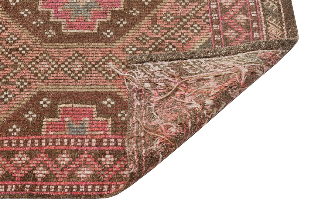 Geometric Over Dyed Kilim Rug 4'11'' x 10'0'' ft 150 x 305 cm