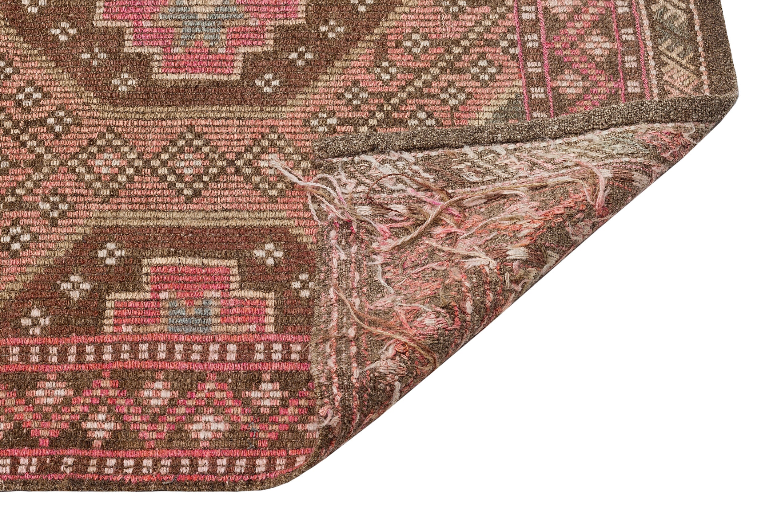 Geometric Over Dyed Kilim Rug 4'11'' x 10'0'' ft 150 x 305 cm