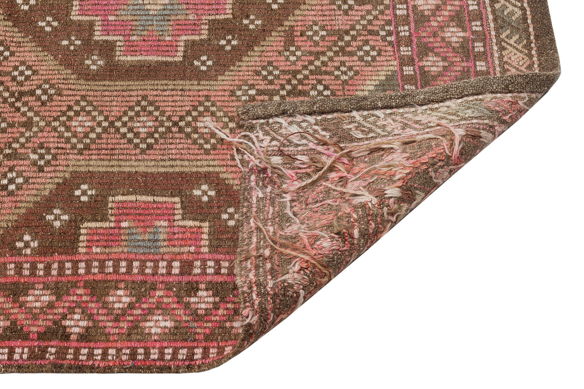 Geometric Over Dyed Kilim Rug 4&#39;11&#39;&#39; x 10&#39;0&#39;&#39; ft 150 x 305 cm