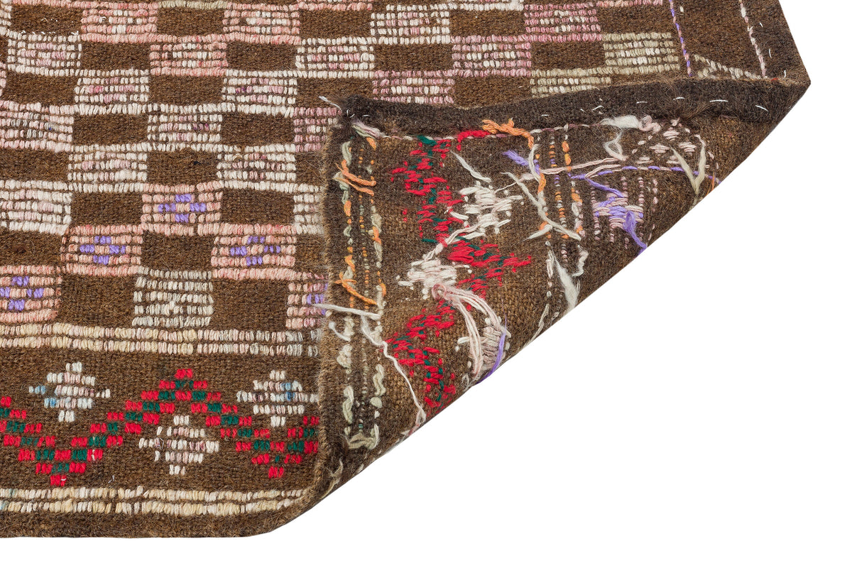 Geometric Over Dyed Kilim Rug 5&#39;9&#39;&#39; x 9&#39;1&#39;&#39; ft 175 x 276 cm