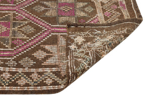 Geometric Over Dyed Kilim Rug 5'2'' x 9'5'' ft 157 x 286 cm