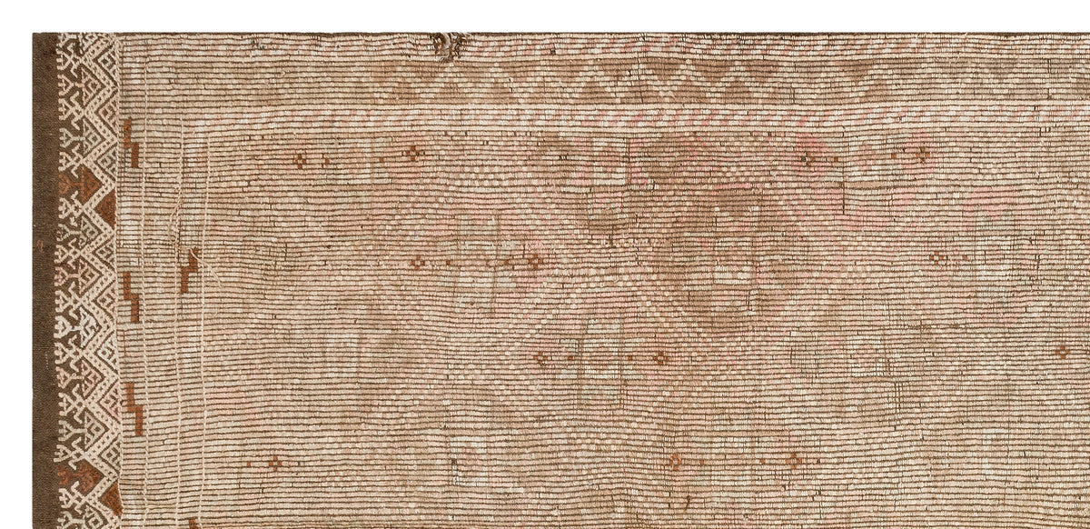 Geometric Over Dyed Kilim Rug 5&#39;7&#39;&#39; x 11&#39;3&#39;&#39; ft 170 x 344 cm