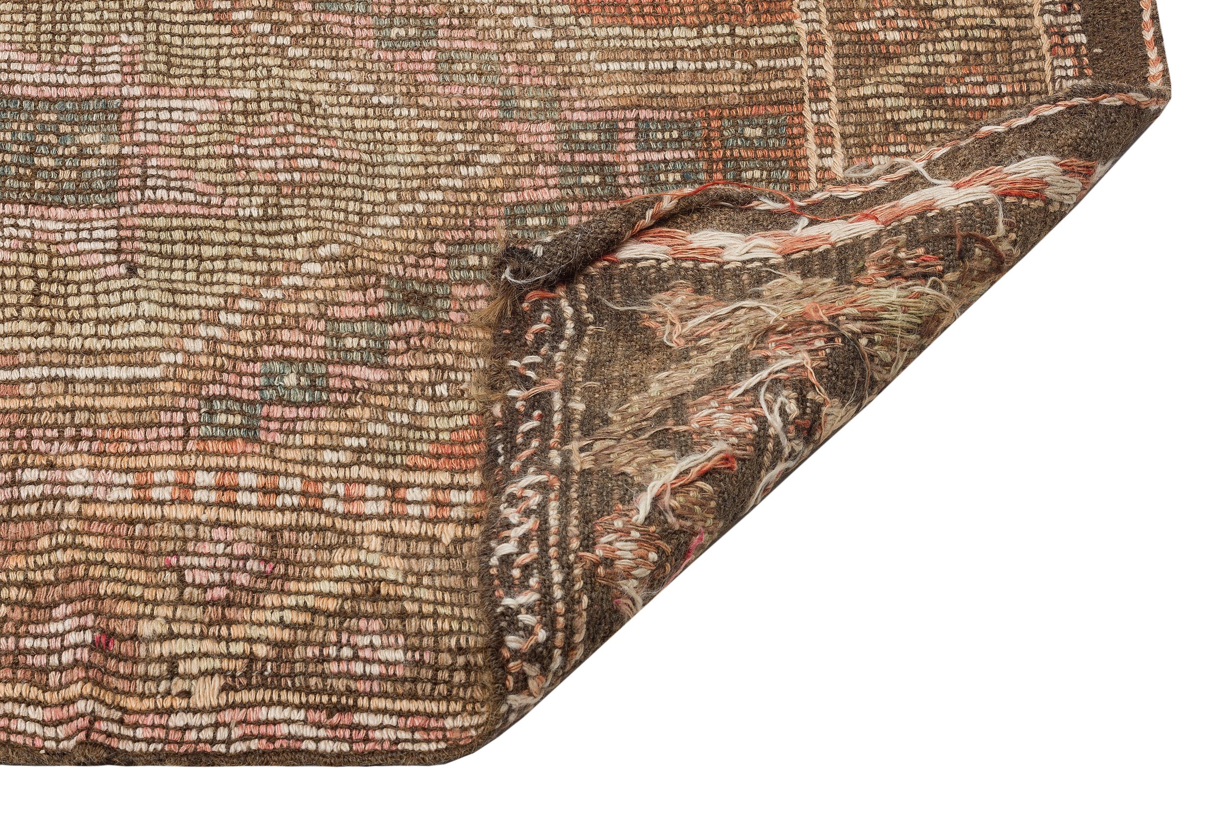 Geometric Over Dyed Kilim Rug 5'11'' x 9'9'' ft 180 x 297 cm