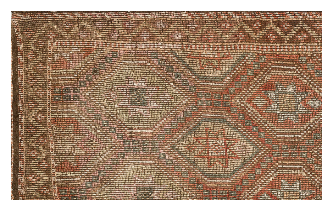 Geometric Over Dyed Kilim Rug 5'11'' x 9'9'' ft 180 x 297 cm