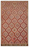 Geometric Over Dyed Kilim Rug 5'10'' x 9'7'' ft 177 x 292 cm